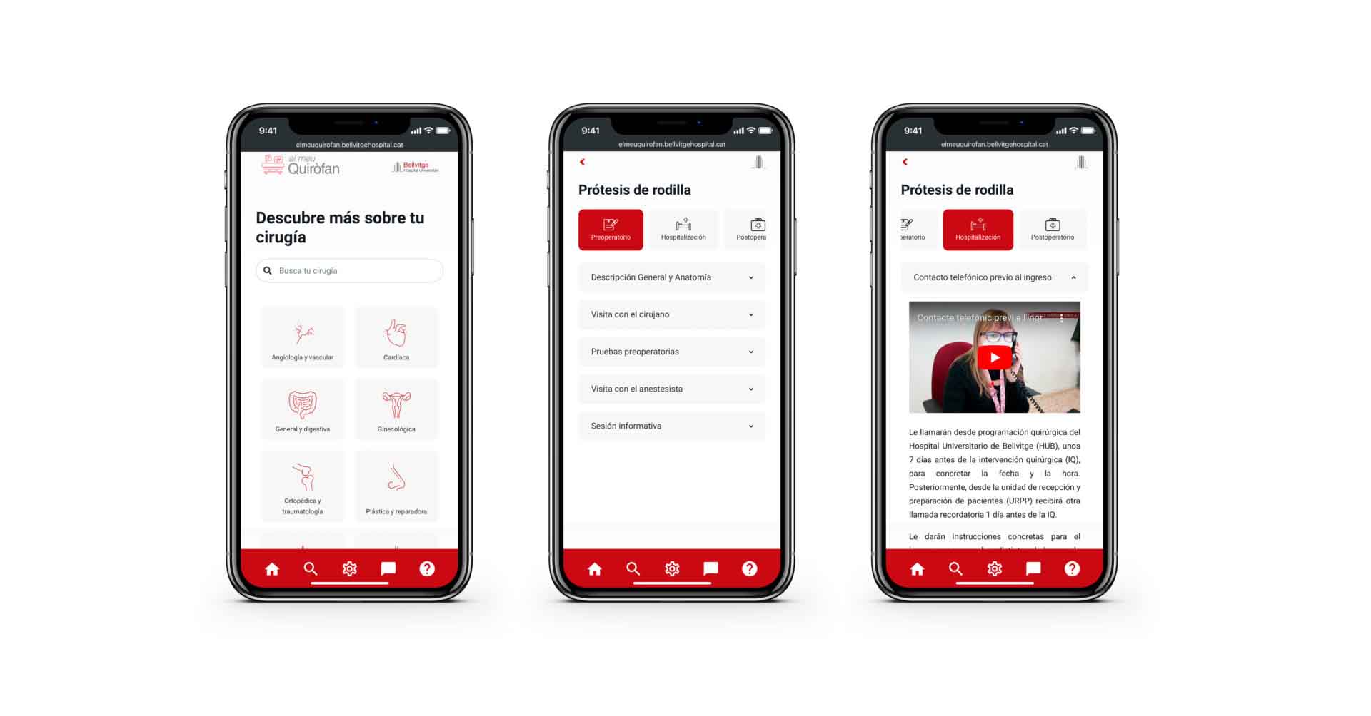 Diseño de la primera webapp sanitaria de Cataluña
