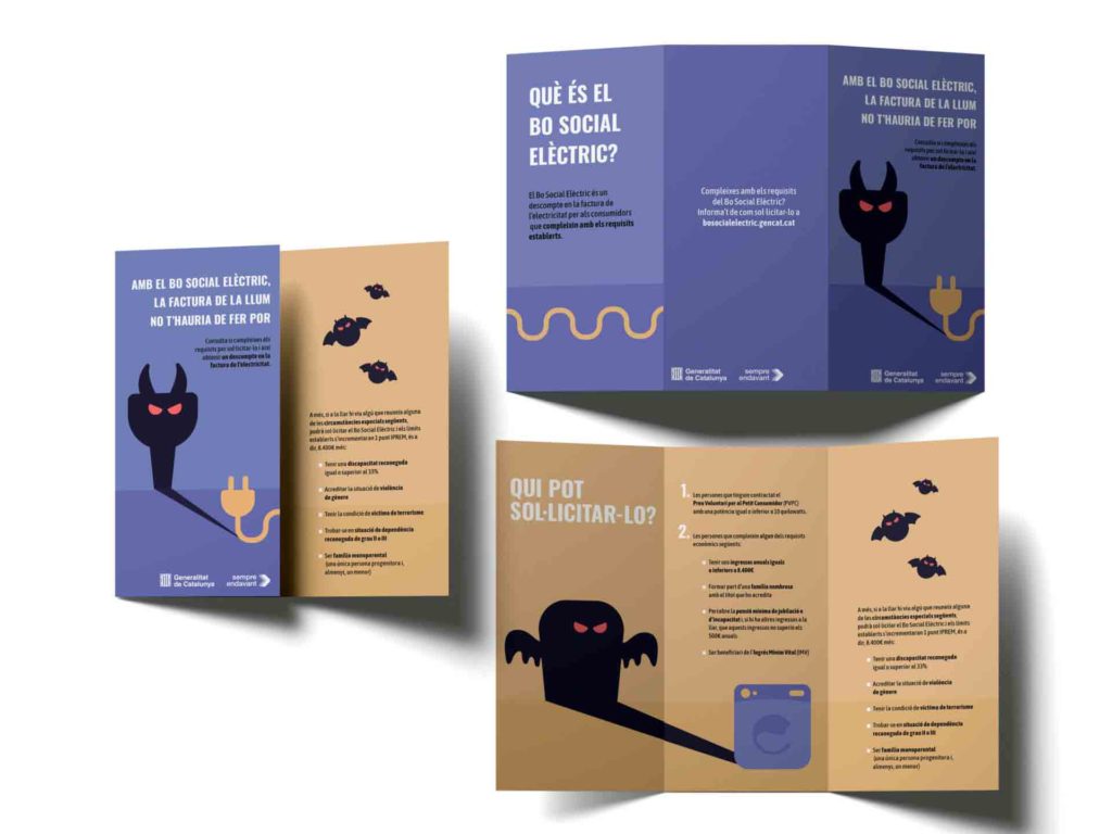 Campaña del Bo Social Elèctric para la Generalitat de Catalunya