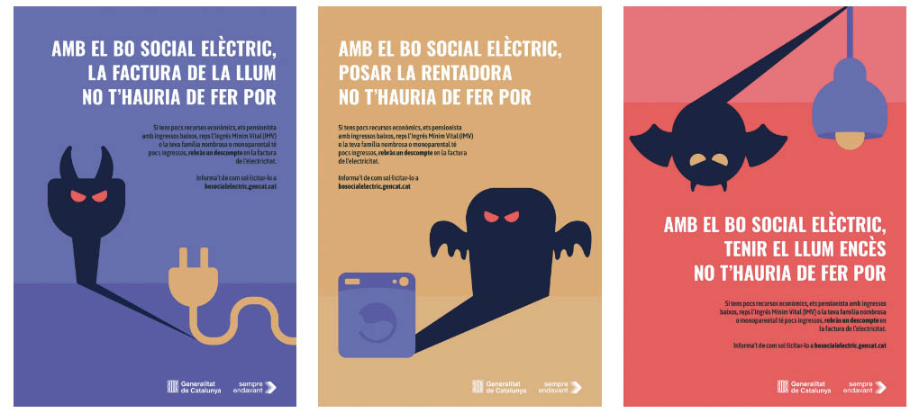 Campaña del Bo Social Elèctric para la Generalitat de Catalunya