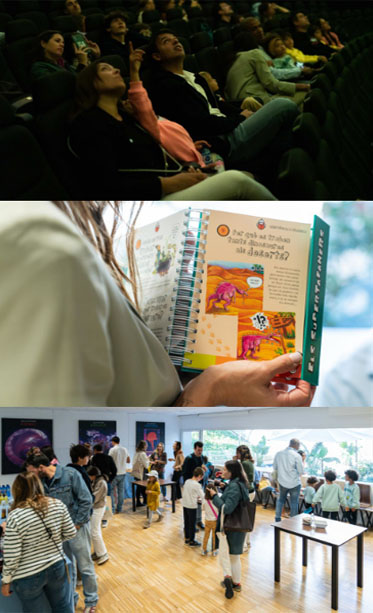 Acción con influencers en el CosmoCaixa